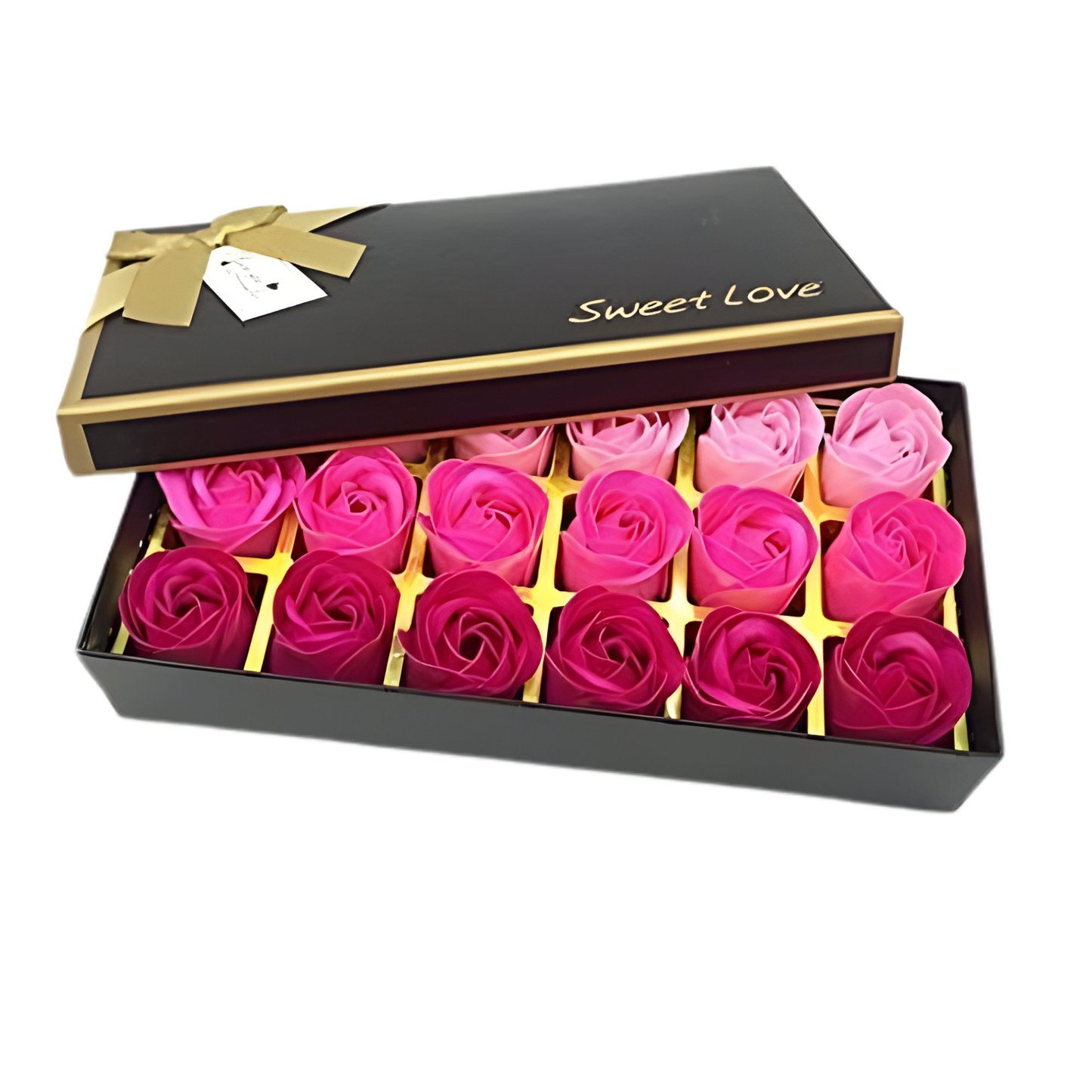 Rosas de Jabón Aromáticas – Caja Regalo con 18 Flores Perfumadas